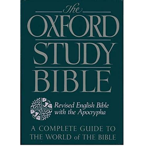 the oxford study bible revised english bible with apocrypha Doc
