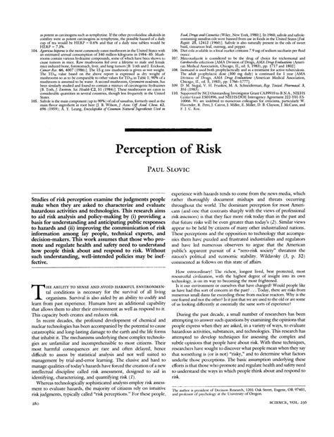 the perception of risk risk society and policy Kindle Editon