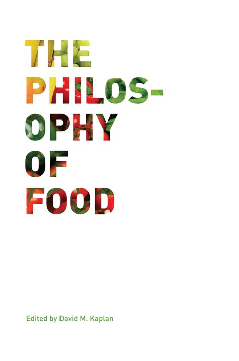the philosophy of food the philosophy of food Epub