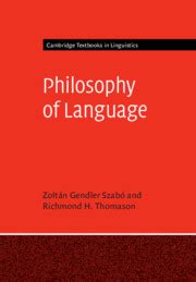 the philosophy of language Reader