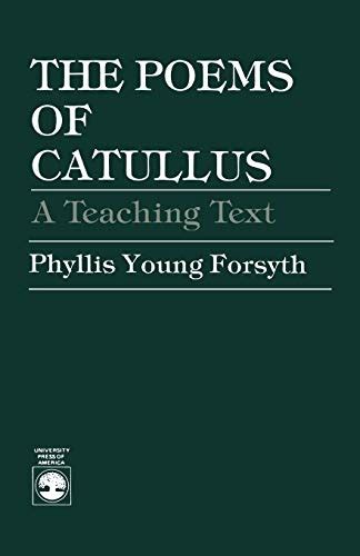 the poems of catullus a teaching text english and latin edition Kindle Editon