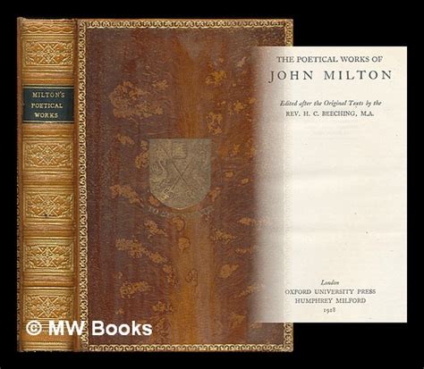 the poetical works of john milton edited after the original texts Doc