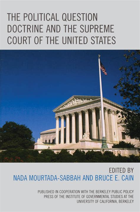 the political question doctrine and the supreme court of the united states Epub