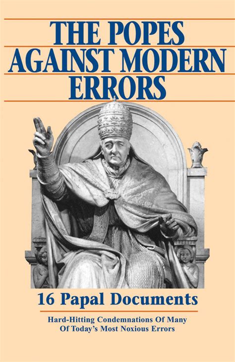 the popes against modern errors 16 papal documents PDF