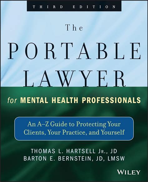 the portable lawyer for mental health professionals an a z guide to protecting your clients your practice and Doc