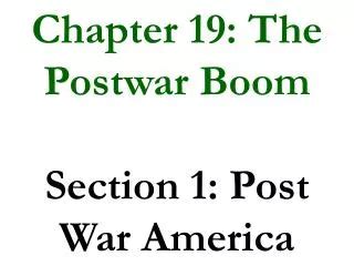 the postwar boom chapter 19 PDF
