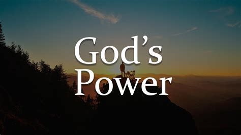 the power of god and the gods of power Reader