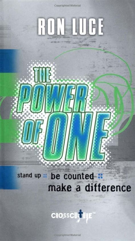 the power of one stand up be counted make a difference Epub
