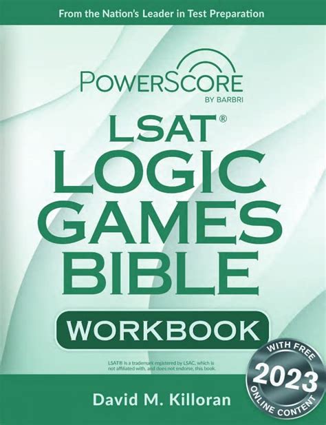 the powerscore lsat logic games bible workbook Reader
