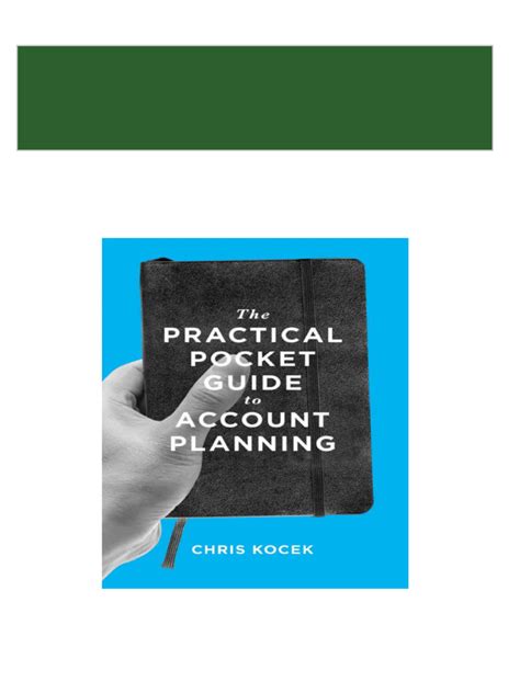 the practical pocket guide to account planning Ebook PDF