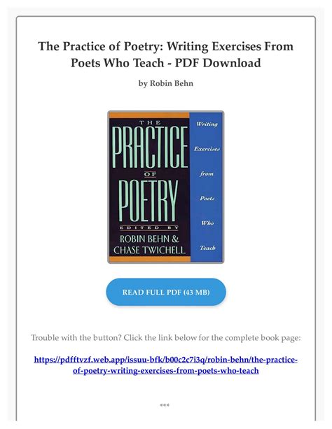 the practice of poetry writing exercises from poets who teach Kindle Editon