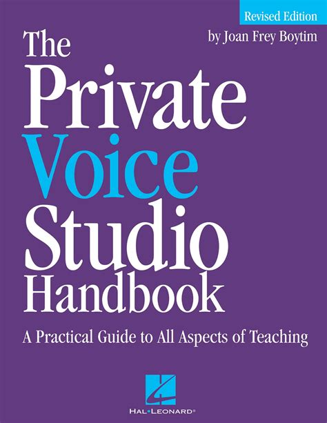 the private voice studio handbook a practical guide to all aspects of teaching revised edition Kindle Editon