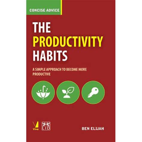 the productivity habits a simple approach to become more productive Reader