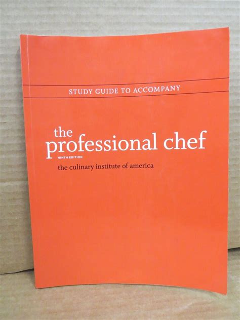 the professional chef study guide PDF