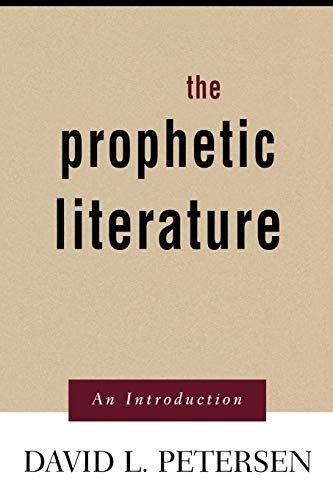 the prophetic literature an introduction Epub