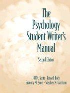 the psychology student writers manual 2nd edition Epub