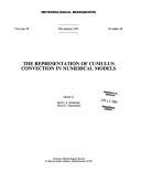 the representation of cumulus convection in numerical models of the atmosphere meteorological monographs amer Doc