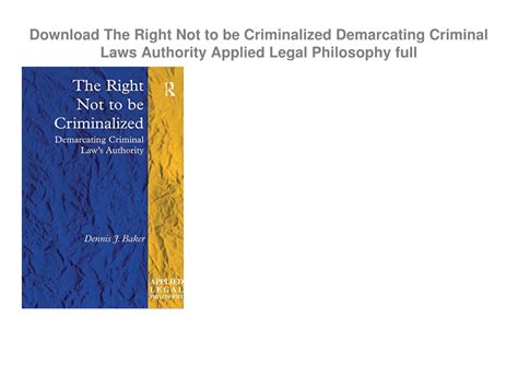 the right not to be criminalized the right not to be criminalized PDF