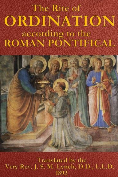 the rite of ordination according to the roman pontifical pdf Epub