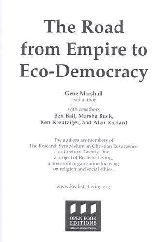 the road from empire to eco democracy Doc