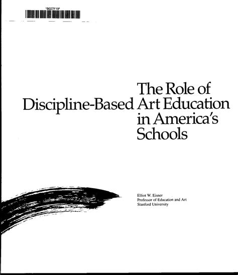 the role of discipline based art education in americas schools Doc