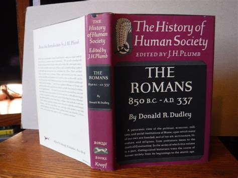 the romans 850 bc ad 337 thehistory of human society plumb jh Kindle Editon