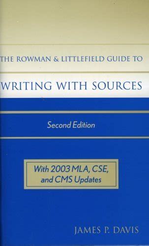 the rowman and littlefield guide to writing with sources Epub