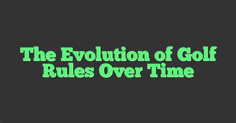 the rules of golf through 1999 Epub