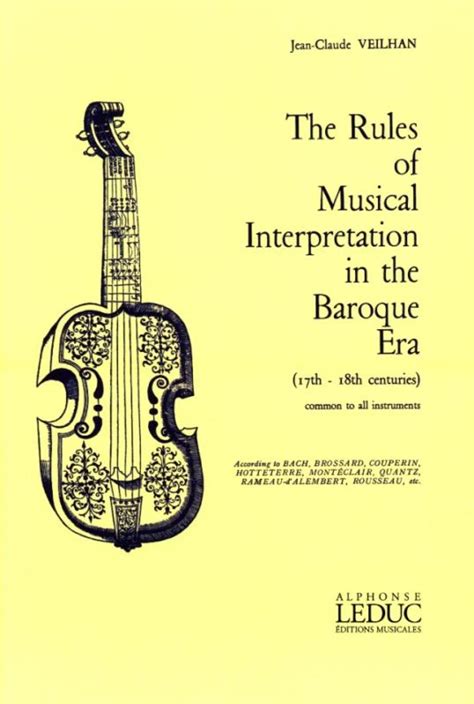 the rules of musical interpretation in the baroque era Doc