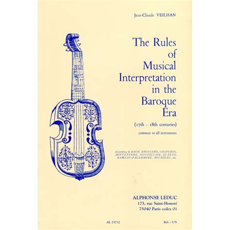 the rules of musical interpretation in the baroque era Doc