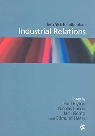 the sage handbook of industrial relations Epub