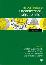 the sage handbook of organizational institutionalism Kindle Editon
