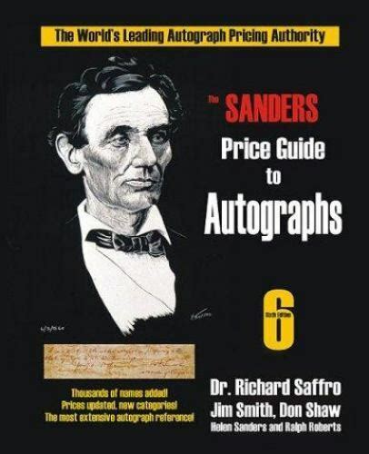 the sanders autograph price guide sanders price guide to autographs Doc