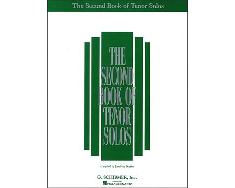 the second book of tenor solos PDF