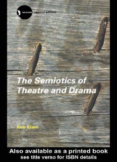 the semiotics of theatre and drama new accents pdf PDF