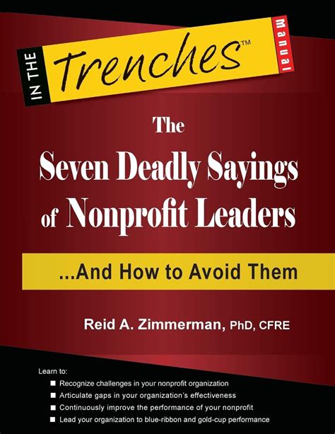 the seven deadly sayings of nonprofit leaders and how to avoid them Kindle Editon
