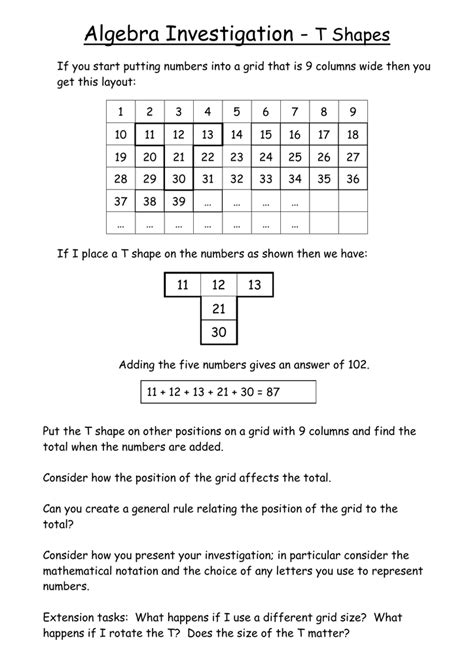 the shapes of algebra answers investigation 3 Doc