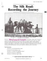 the silk road recording the journey mini q answers Reader