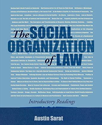 the social organization of law introductory readings PDF