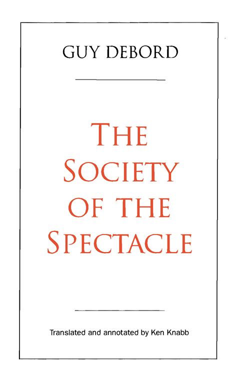 the society of the spectacle annotated edition Epub