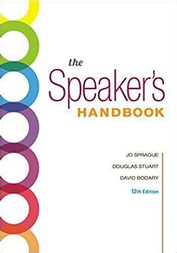 the speaker s handbook Ebook Kindle Editon