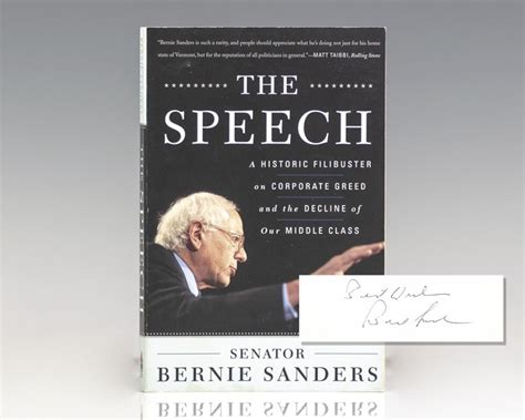 the speech a historic filibuster on corporate greed and the decline of our middle class Kindle Editon