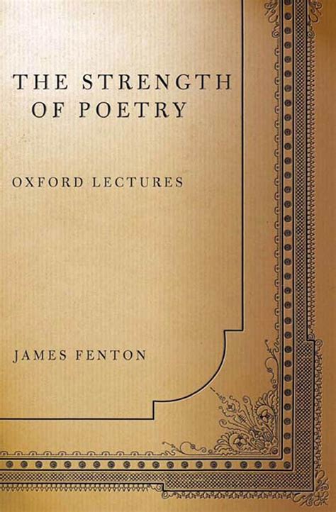 the strength of poetry oxford lectures Reader