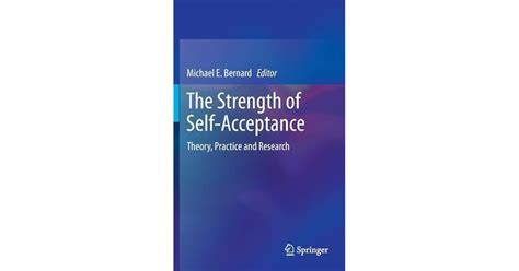 the strength of self acceptance theory practice and research PDF
