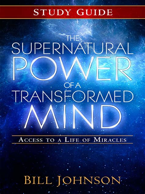 the supernatural power of a transformed mind study guide Ebook Doc