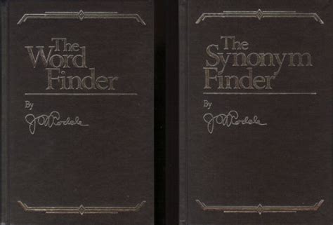 the synonym finder and the word finder two volume set Doc