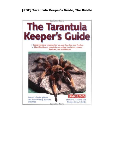 the tarantula keeper s guide the tarantula keeper s guide Doc