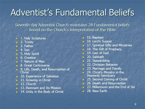 the teachings of seventh day adventism Doc