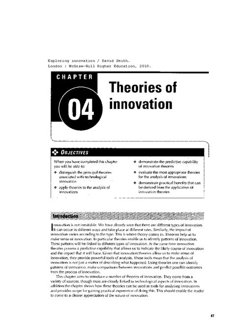 the theory of innovation the theory of innovation Epub