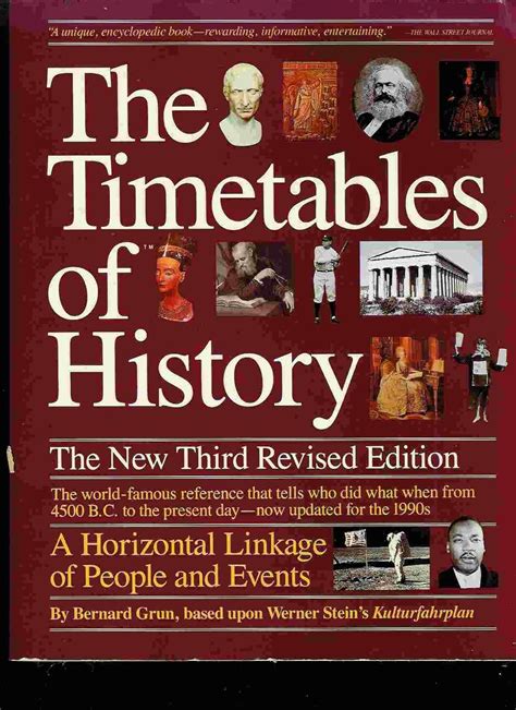 the timetables of history a horizontal linkage of people and events PDF